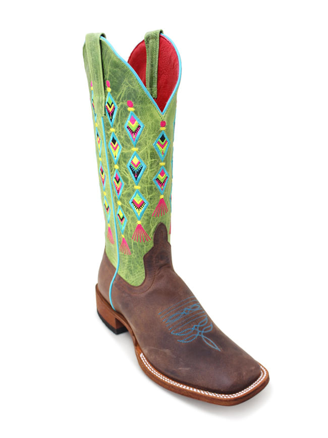 lime green cowboy boots