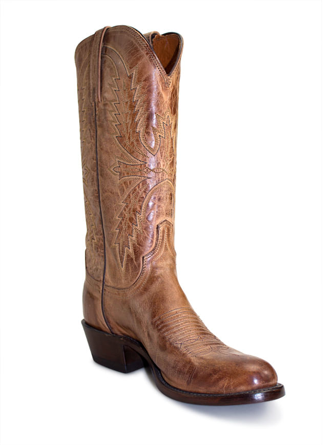 lucchese tan mad dog goat