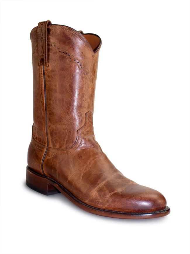 Mens Lucchese Tan Lucchese Mad Dog Goat 