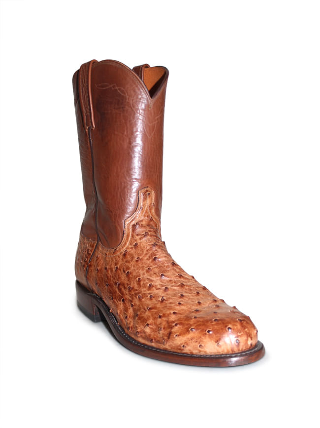 ostrich roper boots