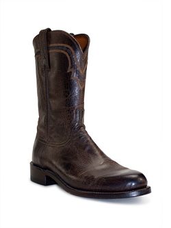 Men's Lucchese Chocolate Mad Dog Goat Roper
