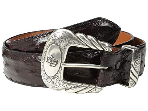 lucchese black cherry belt