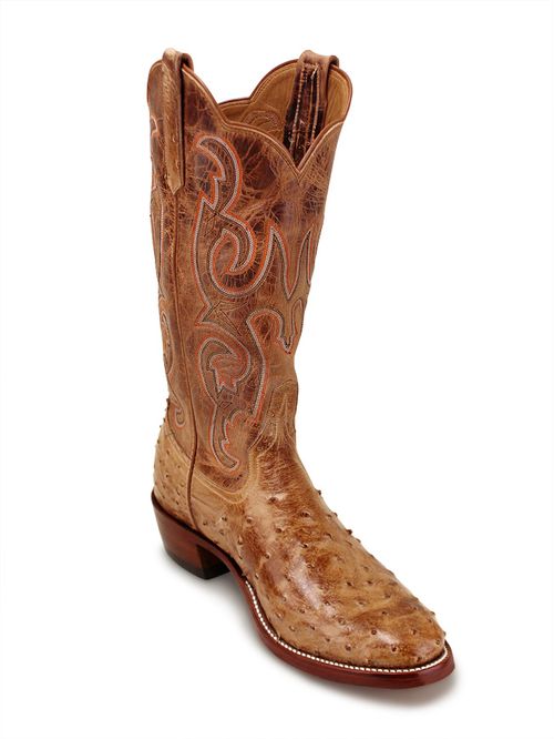 ostrich skin work boots