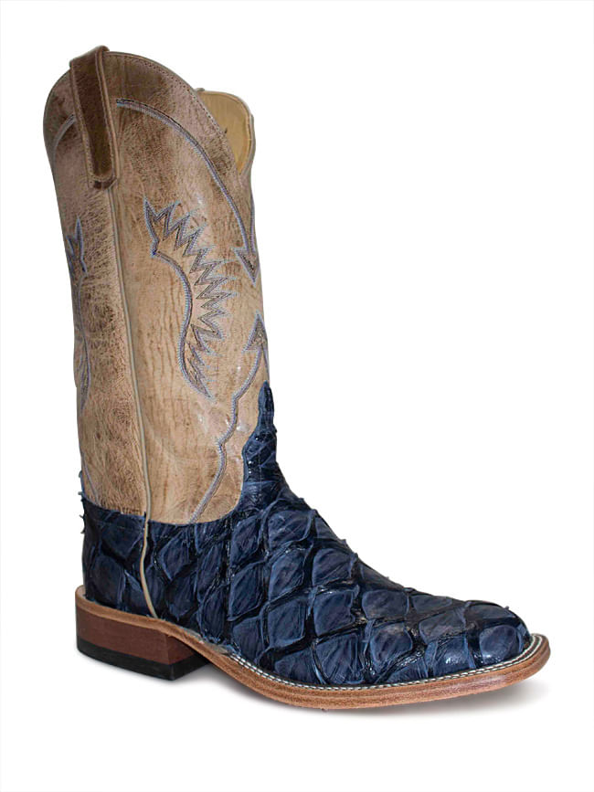 navy blue bean boots