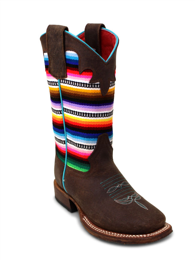 serape cowboy boots