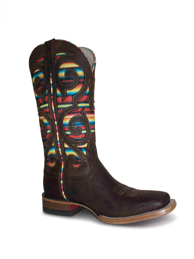 serape cowboy boots