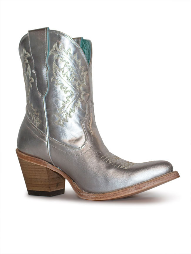 silver booties