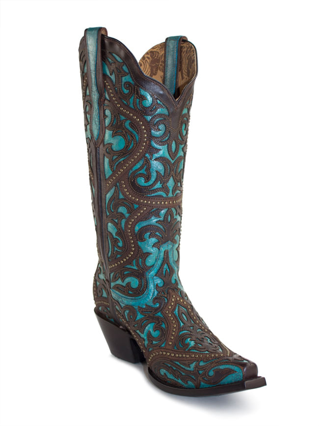 turquoise boots