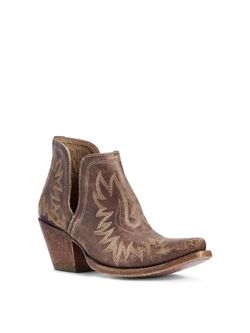 Ariat Ladies Dixon Naturally Distressed Brown Ankle Boots