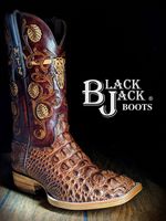 black crocodile cowboy boots