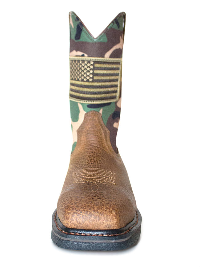 ariat camo square toe boots