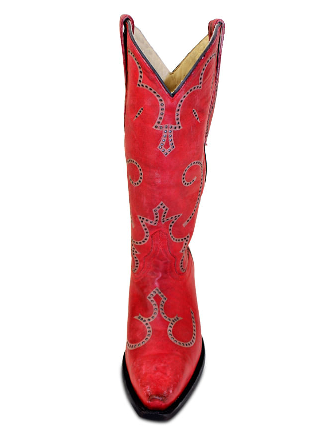 ladies red cowboy boots