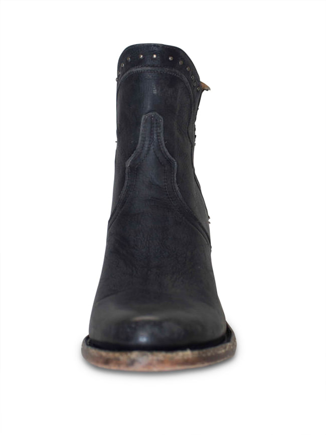 ladies black studded boots