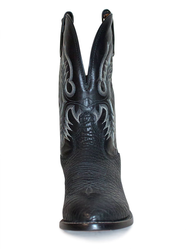 black bullhide cowboy boots