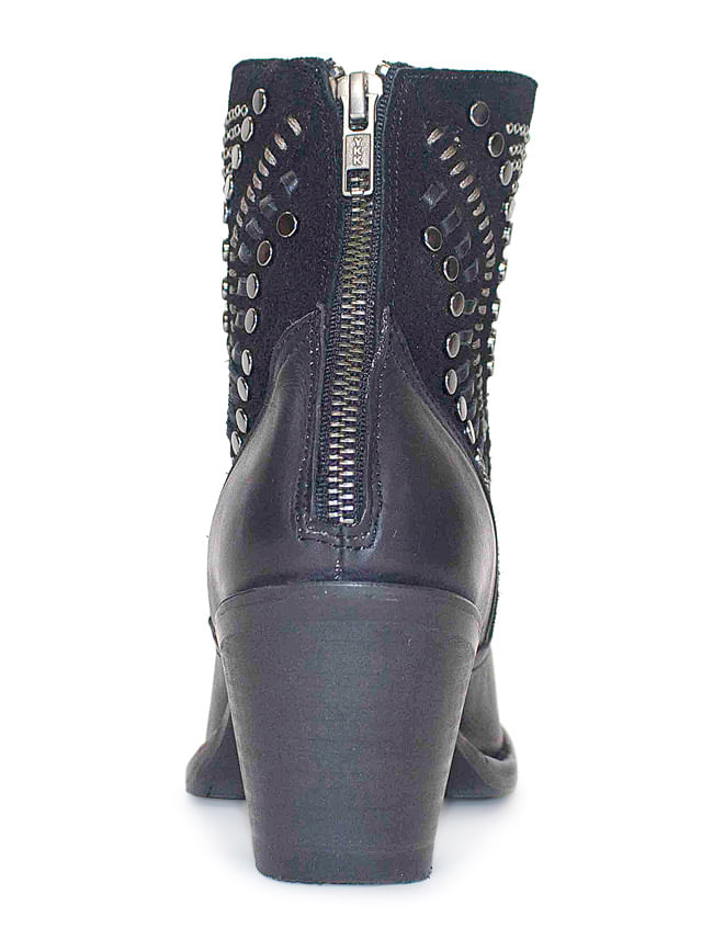 ladies black studded boots