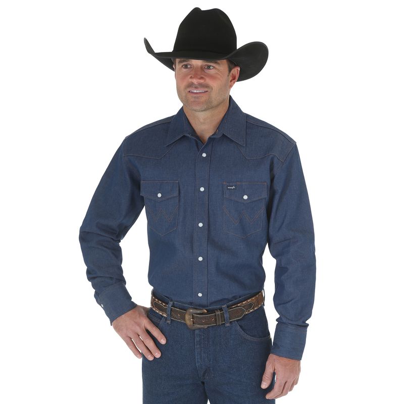 Wrangler Mens Cowboyboys 47 T-Shirt Burnt Sienna Size S