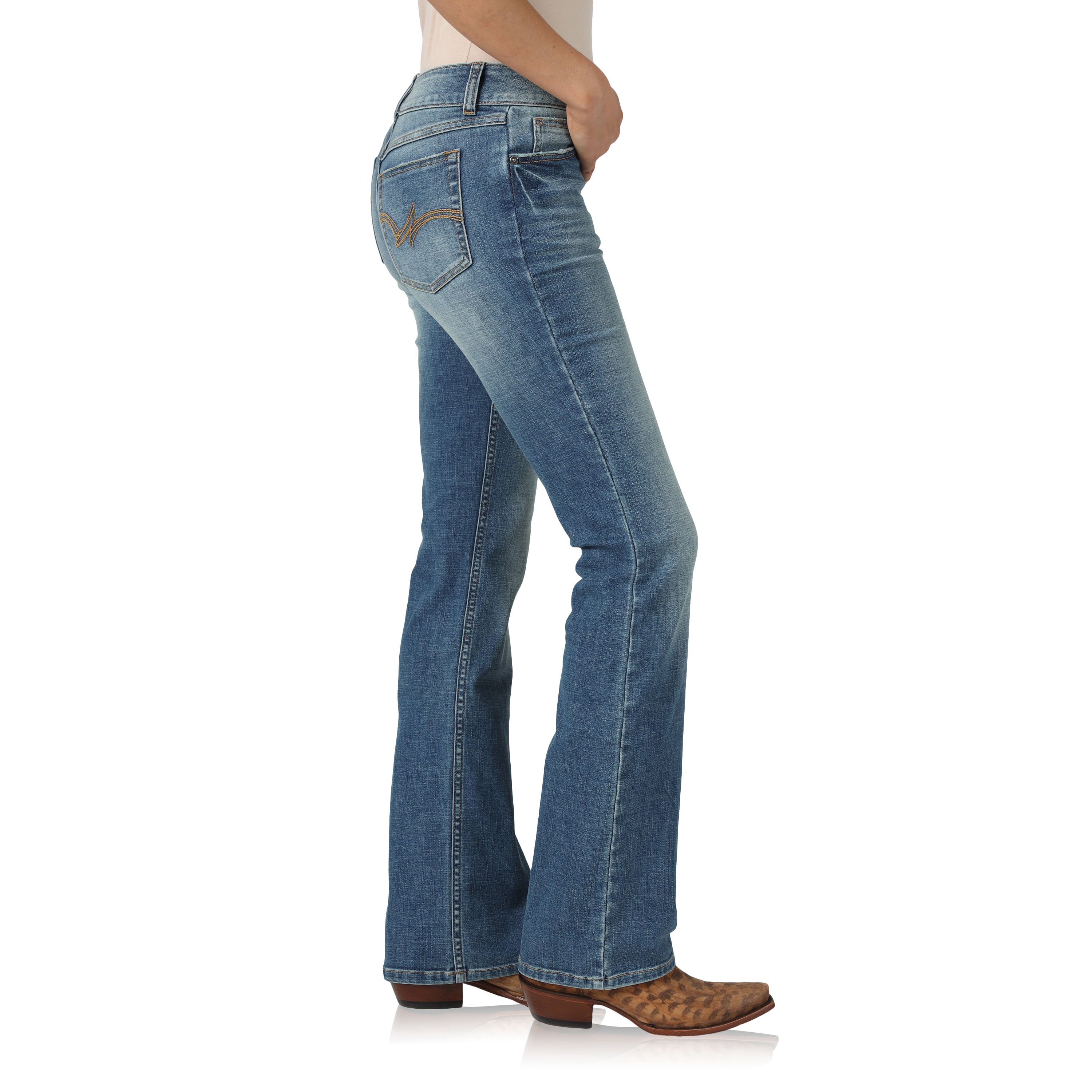 ladies mid rise jeans