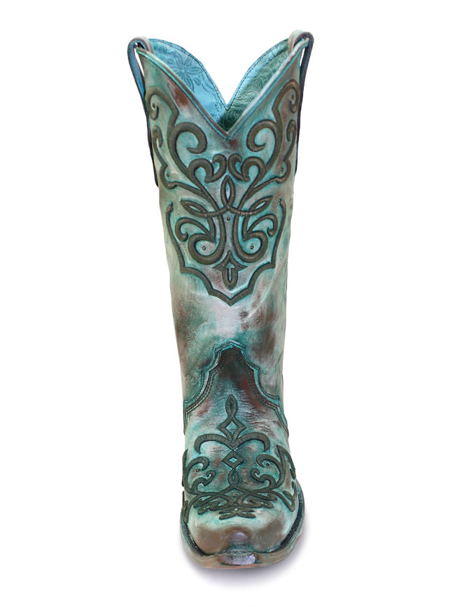 ladies teal boots