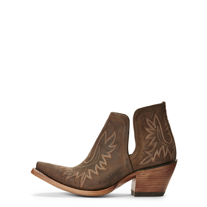 Ladies Ariat Weathered Brown Dixon Western Boot - Texas Boot Company