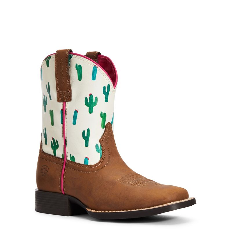 Kids Ariat Youth Dinero Cactus Print Boots