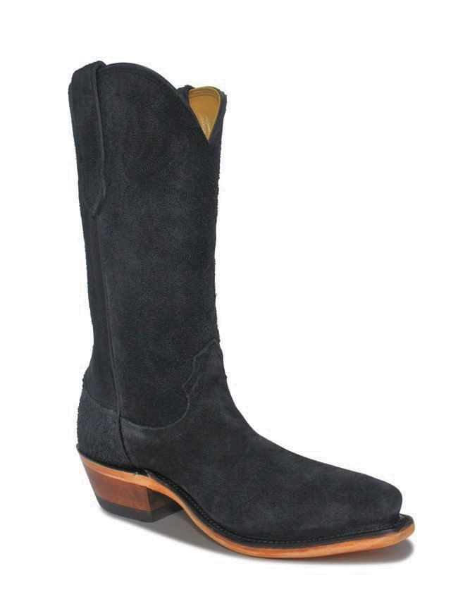 black roughout boots