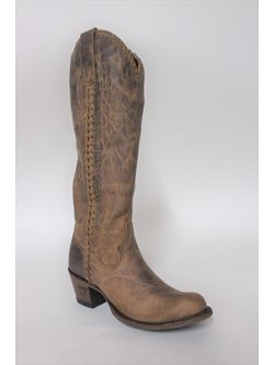 Ladies Lane  Brown Plain Jane Tall Boots