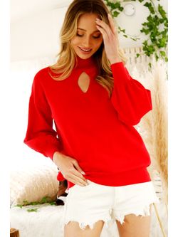 Tbc Womens Red Sweater