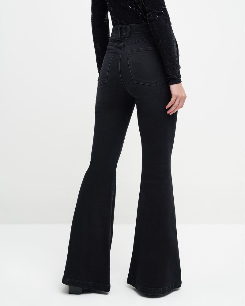 Calça jeans best sale mega flare