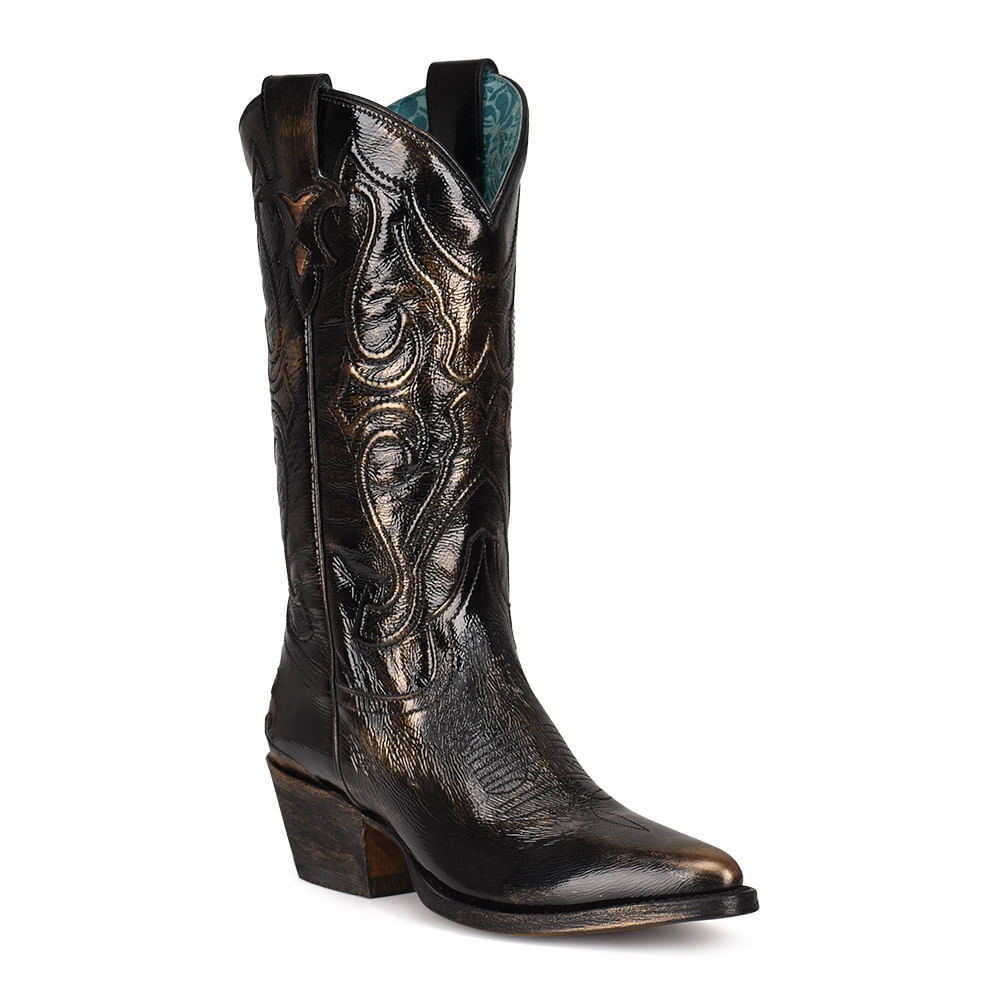 Corral Womens Black Bronze Boots