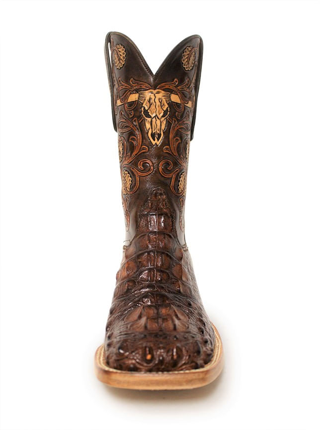 Black Jack American Alligator Hand Tooled Boot - Texas Cowboy Boots | Shop  Texas Boot Company | Shop Cowboy Boot Company Home