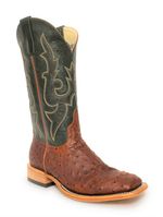 XTOE Cognac Ostrich Boots