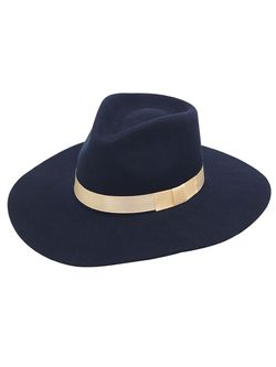 Ladies M&F Western Navy Pinch Front Hat