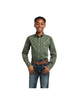 Ariat Kids Bertel Classic Hemlock Long Sleeve Shirt