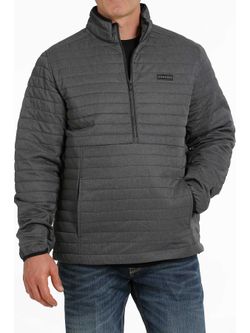 Cinch Mens Char Quilted Pullover Jacket