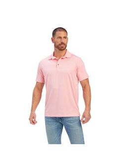 Ariat Mens Peony Fitted Charger Polo Short Sleeve Shirt