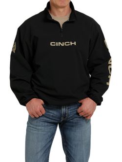 Cinch Mens Black Windbreaker Jacket