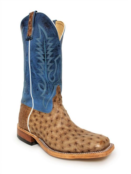 Anderson Bean Mens Rum Glazed Fullquill Ostrich Boots