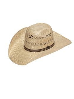 M&f Western Mens Ariat Sisal Straw Punchy Cowboy Hat