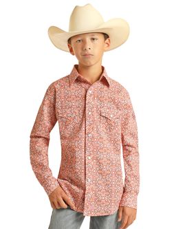 Panhandle Slim Kids Boys Multi-Color Long Sleeve Shirt