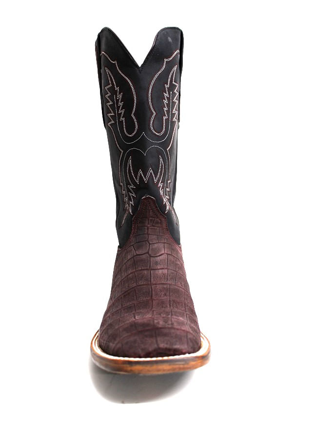 Mens burgundy cowboy on sale boots