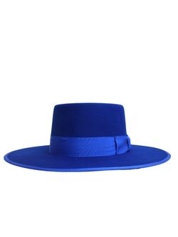 Dallas Womens Royal Blue Gambler Cowboy Hat