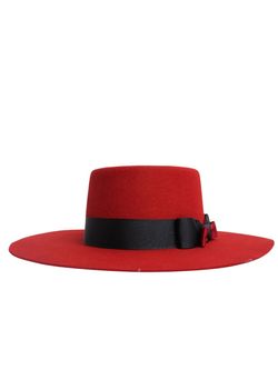 Dallas Womens Red Gambler Black Band Cowboy Hat