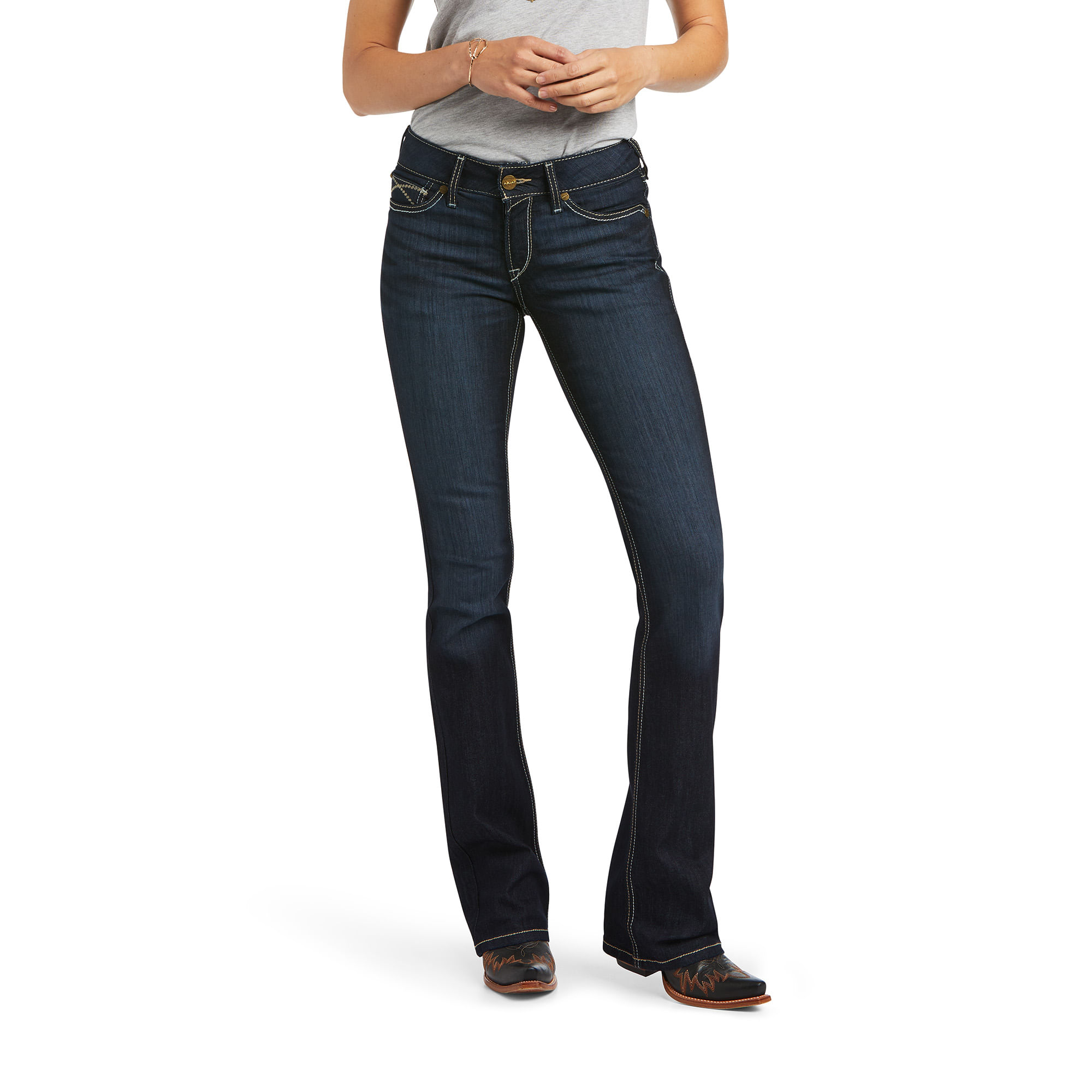 Ariat Womens R.E.A.L. Perfect Rise Contessa Boot Cut Jeans