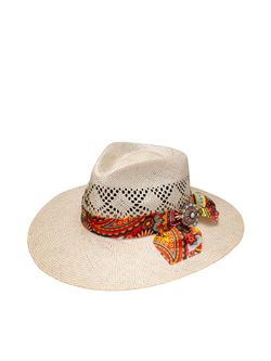 Charlie One Horse Womens Chisos Floral Paisley  Straw Hat