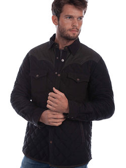 Scully Mens Black Quilted Jacket