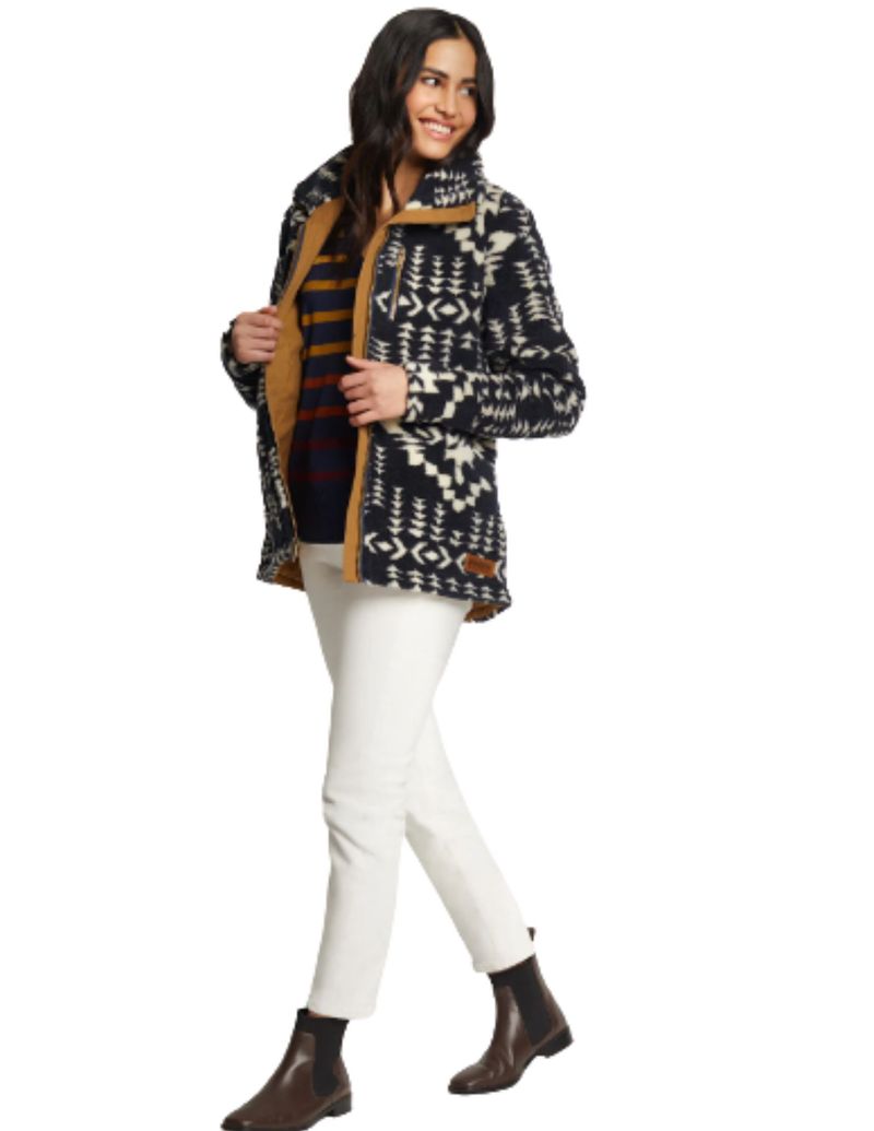 Women's berber fleece clearance coat