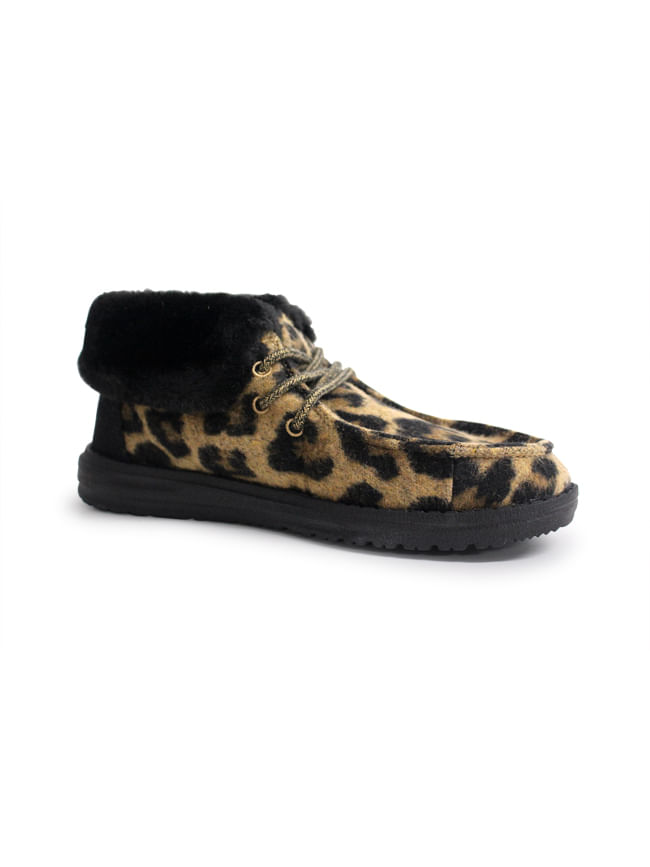 Hey Dude Britt Leopard Shoe - Women's Shoes in Leopard