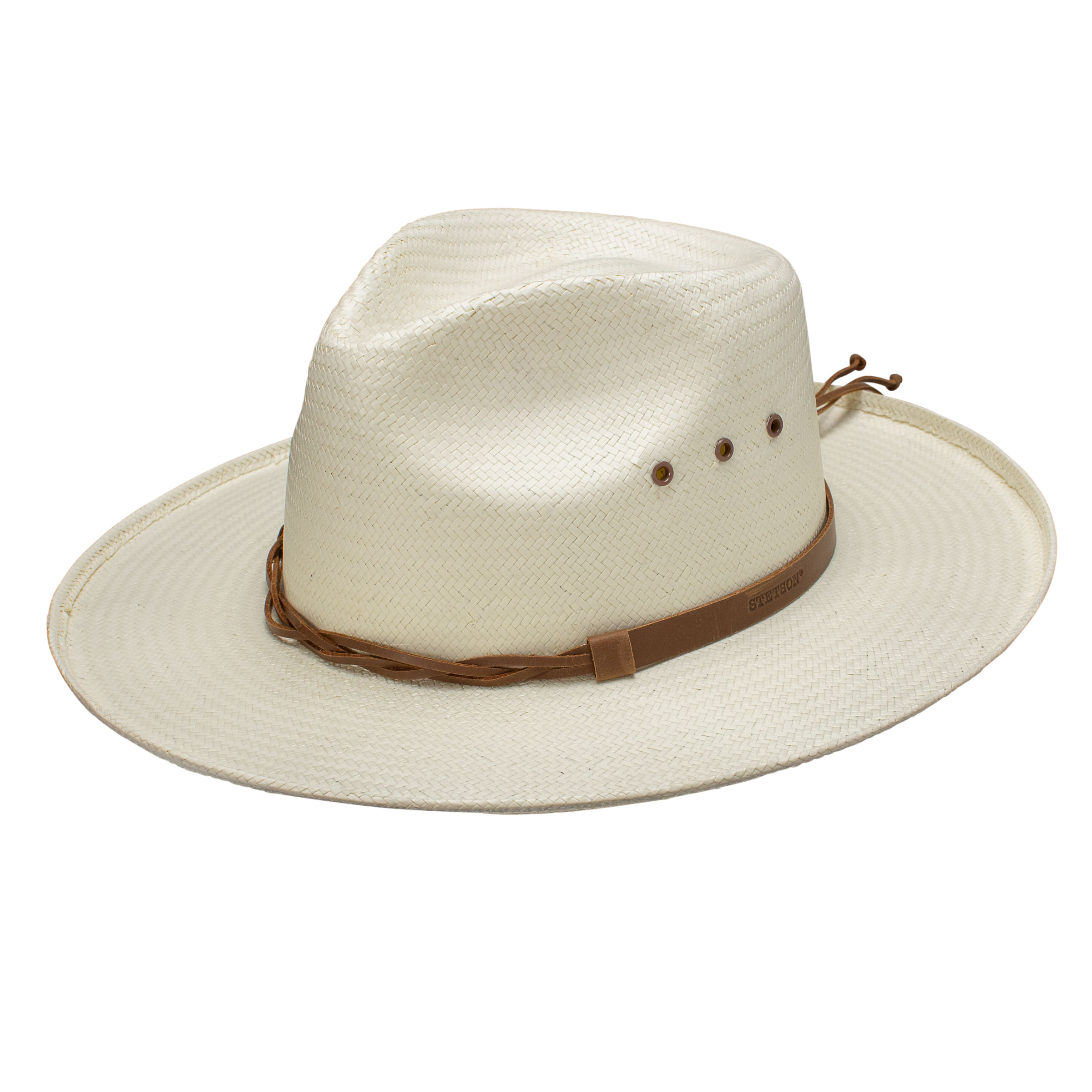Stetson Womens Helena Fedora Straw Hat