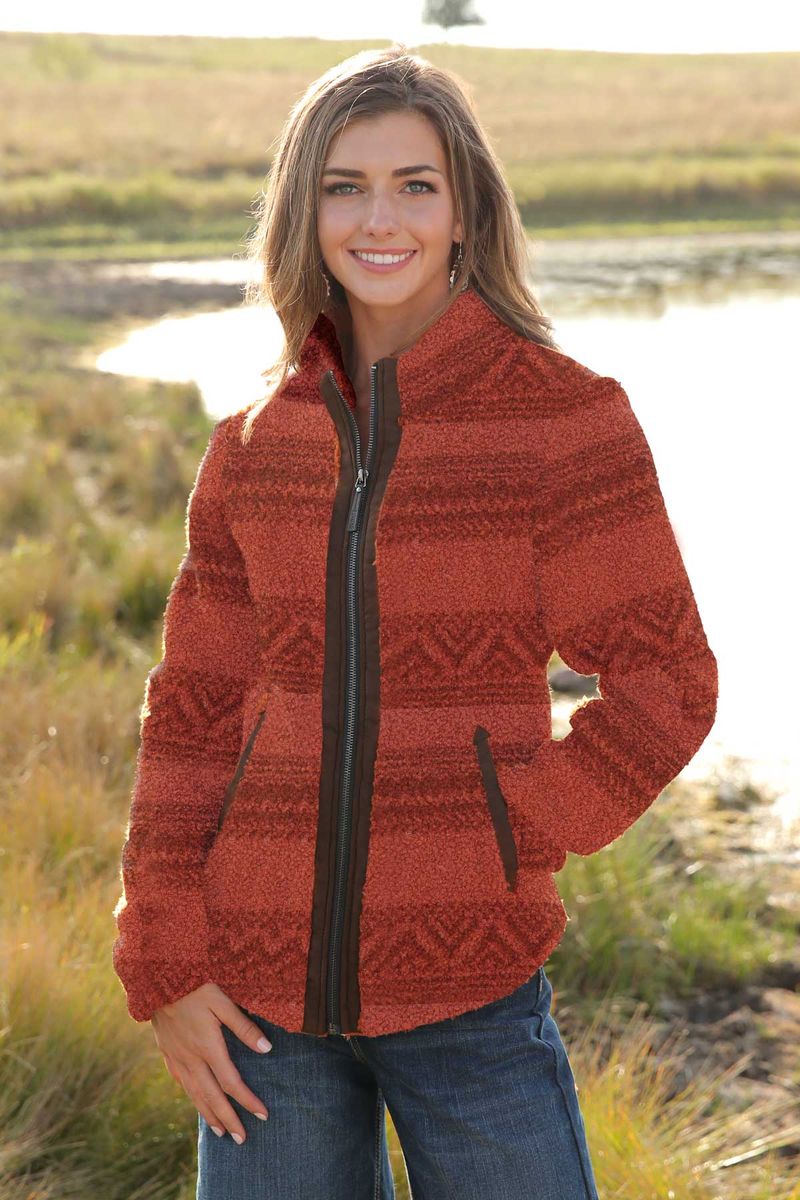 Cinch shop fleece jacket