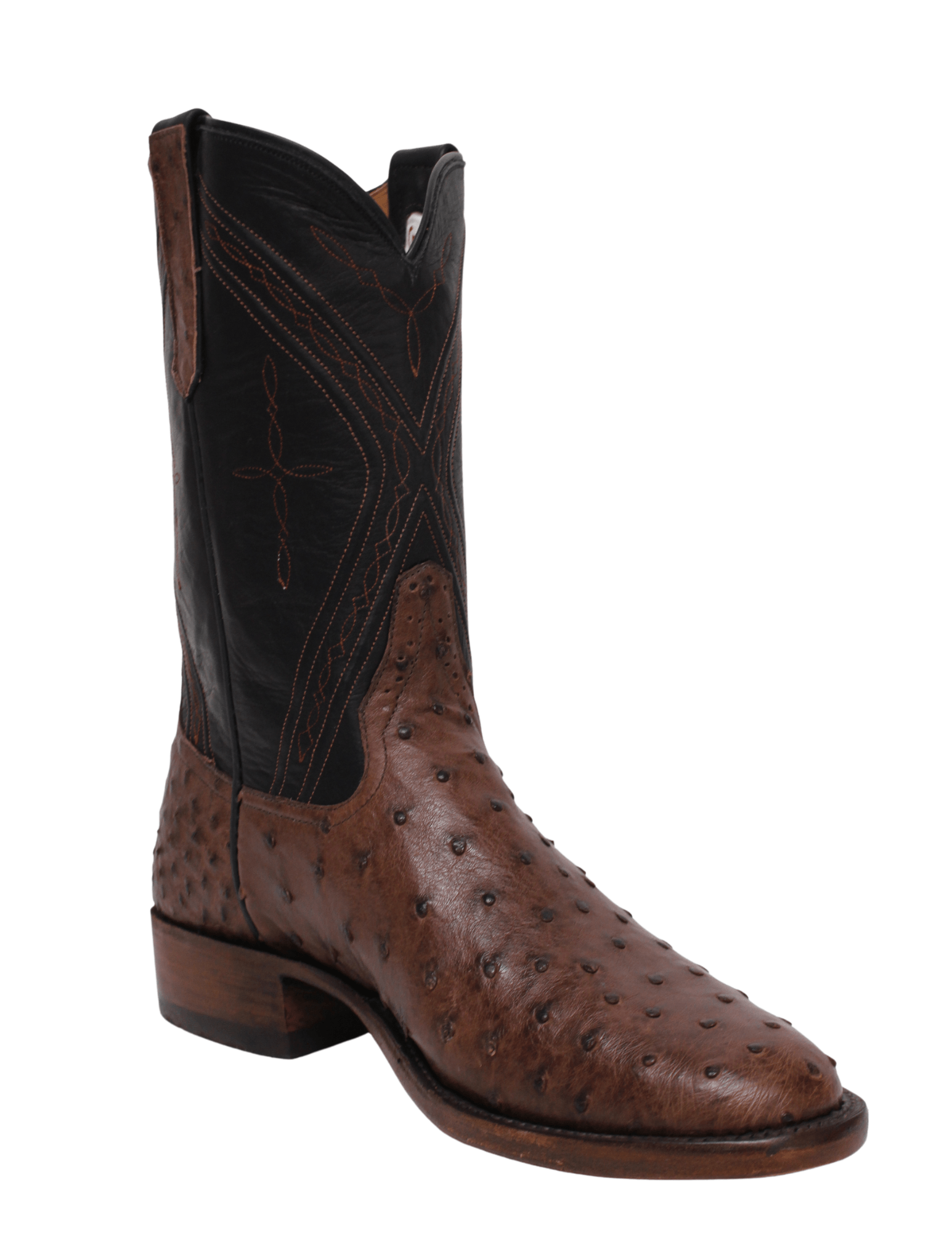 Rios Of Mercedes Mens Cafe Americano Ostrich Roper Boots